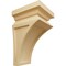 Ekena Millwork 3 1/2"W x 3 3/4"D x 6"H Mini Nevio Wood Corbel, Alder CORW03X03X06NEAL - alternate 1
